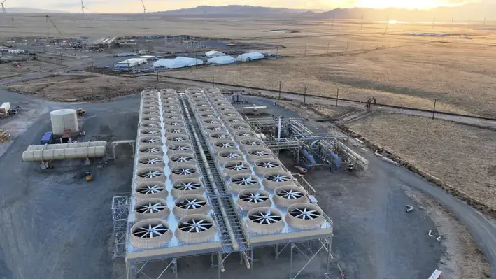 Construction of a Fervo project in the Utah desert