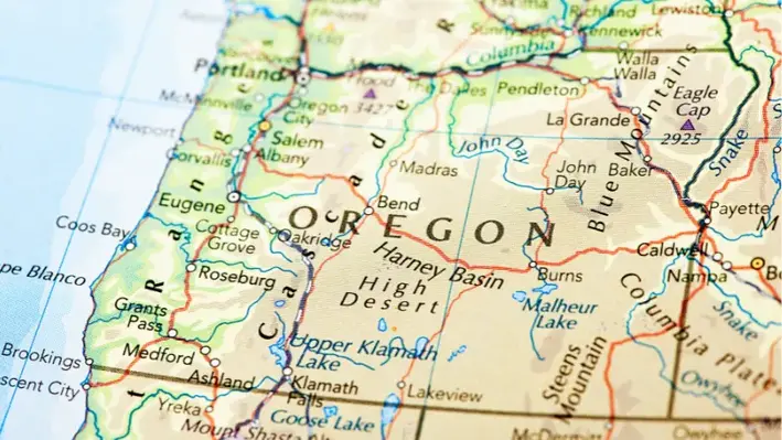 oregon map